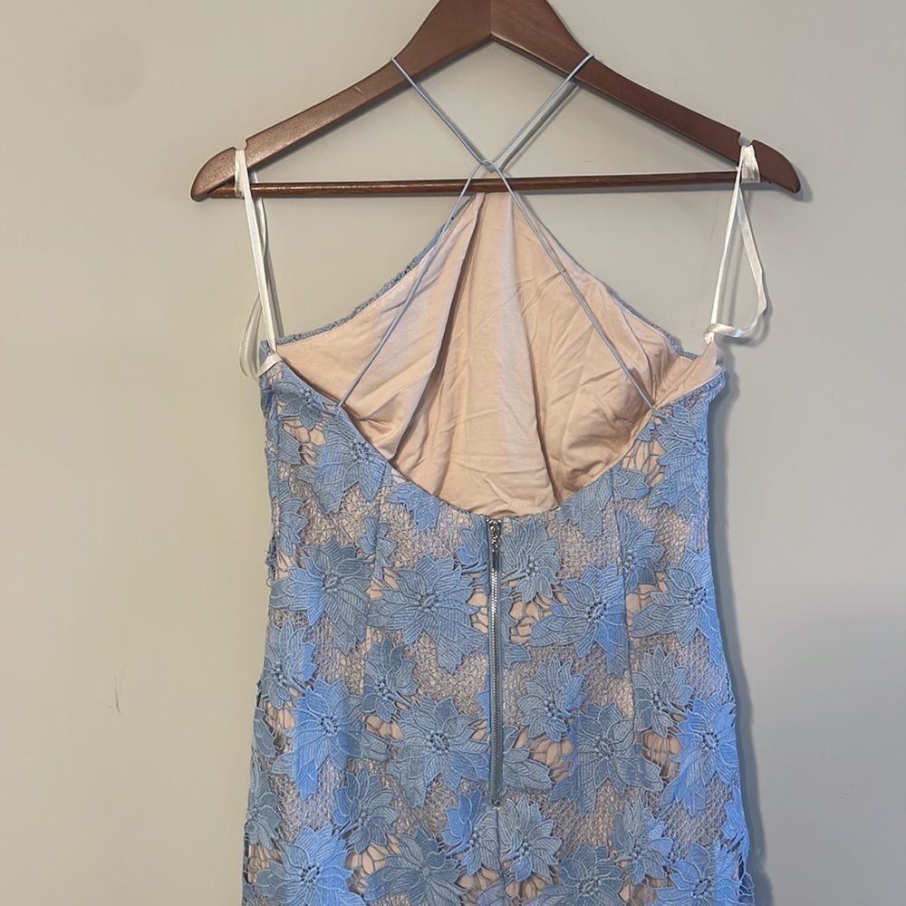 Gianni Bini Blue Lace Dress Size 6 - Picture 5 of 10